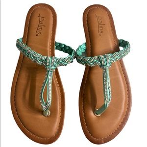 Palms Sandals Rhinestones Thongs Flip Flops